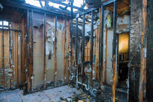 Professional Fire Damage Removal technician working in Fayetteville, NY